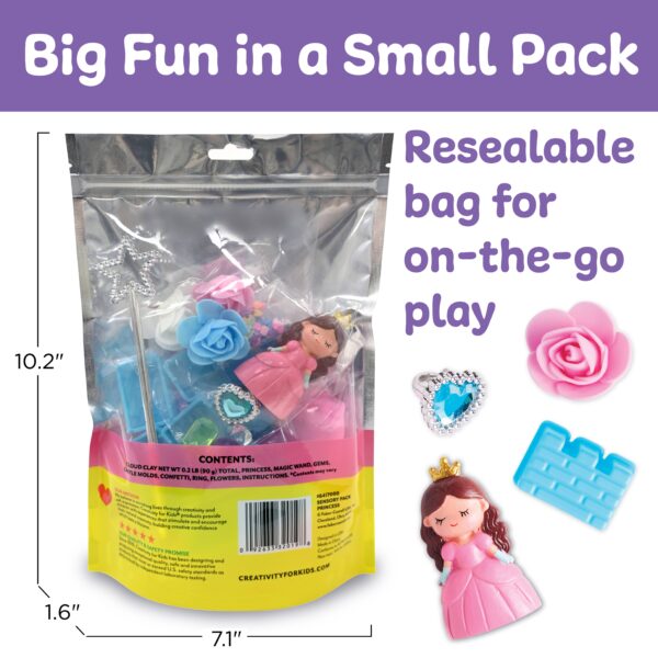 faber castell / creativity for kids sensory pack princess on the go play set for kids Toy kit in resealable bag for creative play.