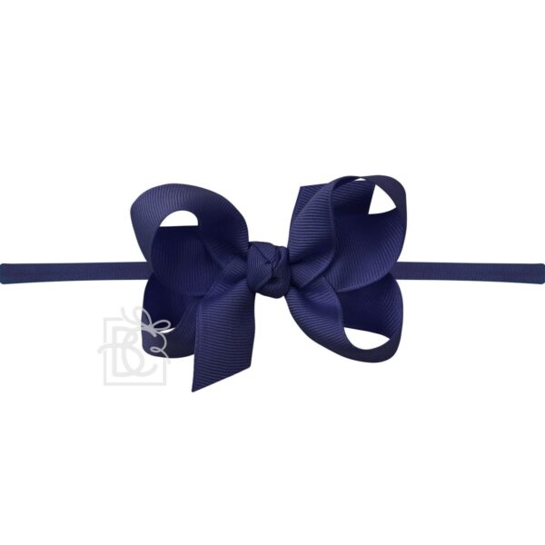 beyond creation classic 1/4" nylon headband with signature grosgrain bow 3.5 inch beyond creation classic 1/4" nylon headband with signature grosgrain bow 3.5 inch