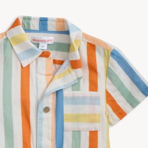 Magnetic Me - Multistripe Woven Short Set