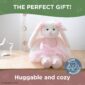 Soft plush bunny, perfect cozy gift.