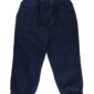 Navy blue jogger pants with drawstring and pockets.