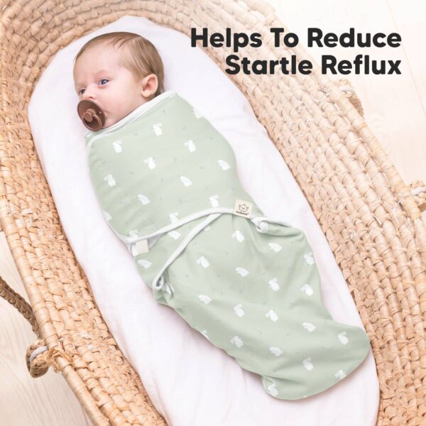 keababies 3pk soothe zippy baby swaddles 0 3 months,newborn sleep sack Baby in swaddle blanket, reduces startle reflex.