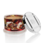 Cookies for Santa scented candle with lid off