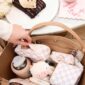 Mother's Day gift bag with dessert and coffee.