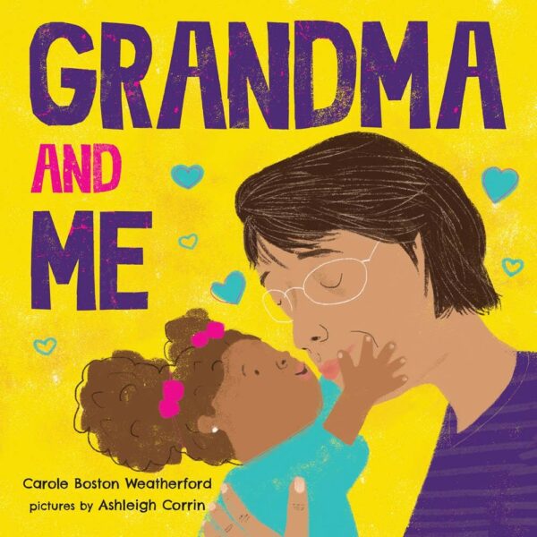 sourcebooks grandma and me (bb) Grandma and child illustrated book cover with hearts.