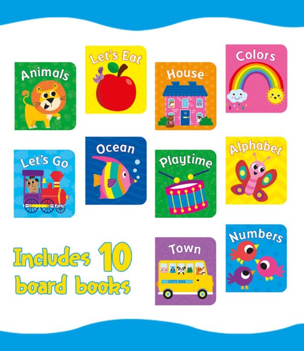 kidsbooks publishing baby's first library Set of 10 colorful educational board books
