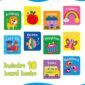 Set of 10 colorful educational board books