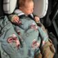 cowkid clothing co teal bronc bamboo muslin blanket