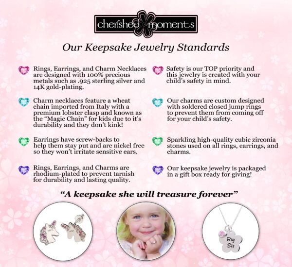 cherished moments 14k gold plated cross earrings for baptism or communion gift Cherished Moments keepsake children's jewelry features and standards.