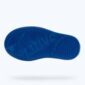 Blue shoe sole with textured grip