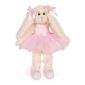 Stuffed rabbit in pink ballerina outfit