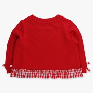 RuffleButts - Applique Red Heart Sweatshirt