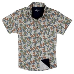 Properly Tied - Boys Sportsman Field Shirt – Terra Camo Button Down