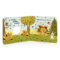 Children's book page with turkeys and animals.