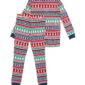 Festive Christmas-themed children's pajamas with snowman patterns.
