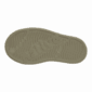 Shoe sole with wavy pattern and logo imprint.