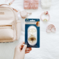 Baby pacifiers and items with backpack.