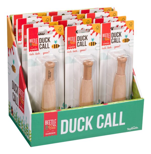 toysmith beetle & bee duck call fsc certified wood outdoor play Beetle and Bee duck call display box
