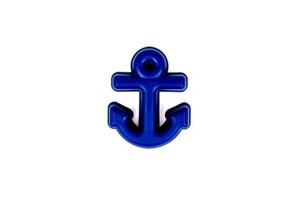 toysmith toysmith 6 piece set ship sand bucket set Blue anchor symbol on white background