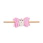 Pink glitter bow headband with ghost decoration