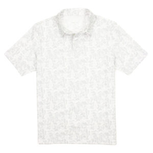 White patterned short sleeve shirt