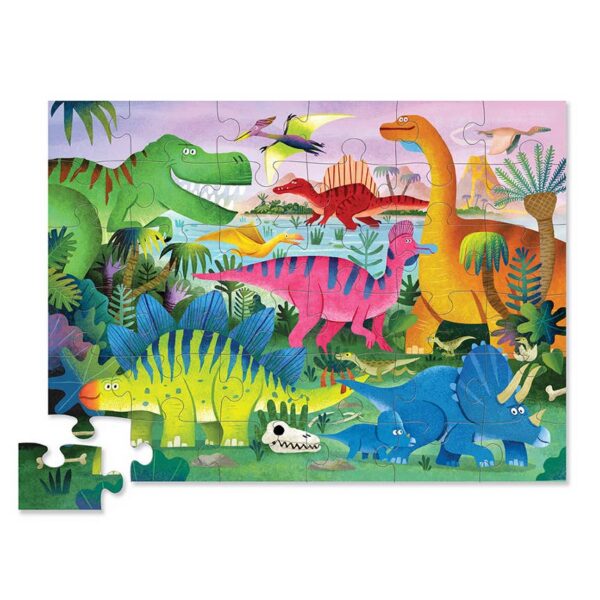 crocodile creek inc. 36 piece puzzle dino land crocodile creek inc. 36 piece puzzle dino land