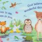 Illustration of diverse animals with inspirational quote.