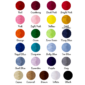 Color chart showing 24 different shades.