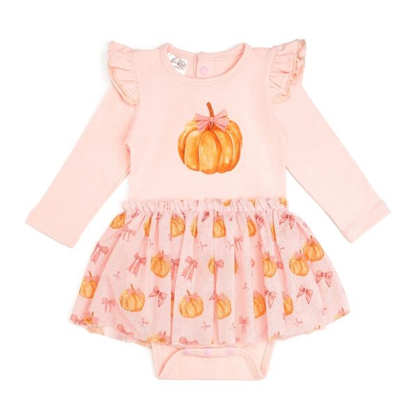 sweet wink pink pumpkin dress Baby pink pumpkin dress with frills