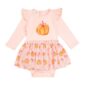 Baby pink pumpkin dress with frills