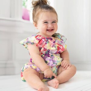 mabel + honey - Watercolor Baby Romper