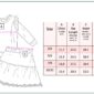 Girls' clothing size chart with measurement guide.