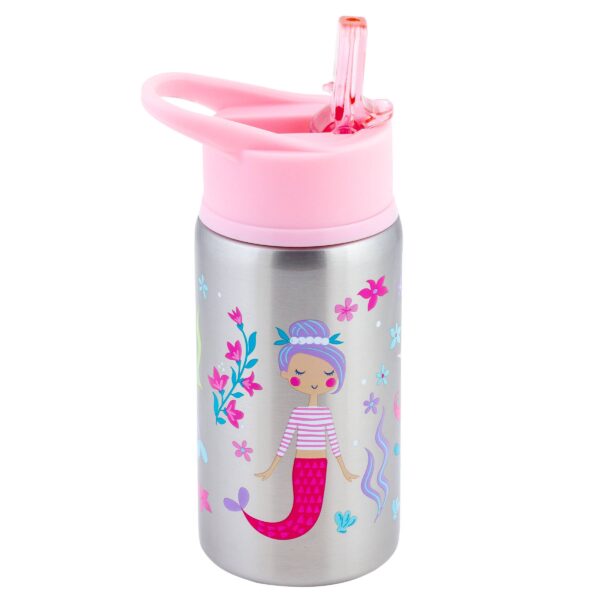 stephen joseph gifts stainless steel water bottles Children's mermaid-themed insulated water bottle.