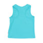 Turquoise sleeveless tank top back view