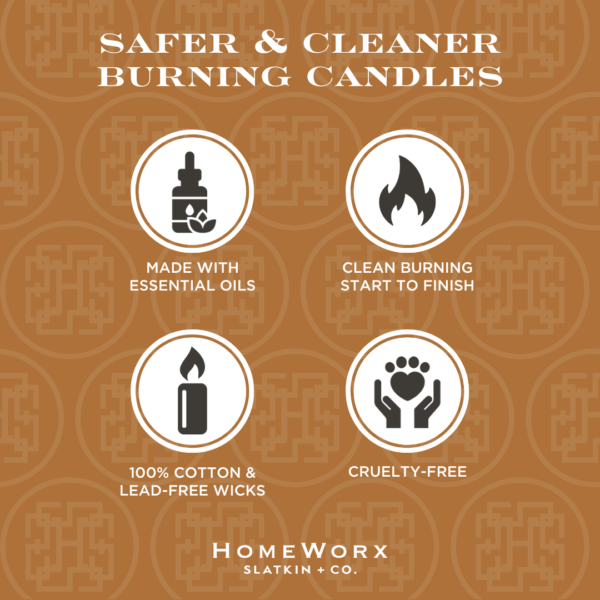 homeworx by slatkin + co. cookies for santa 4 wick candle HomeWorx candles: essential oils, cruelty-free, clean burning.