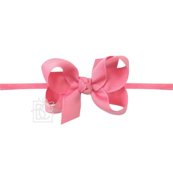 beyond creation classic 1/4" nylon headband with signature grosgrain bow 3.5 inch beyond creation classic 1/4" nylon headband with signature grosgrain bow 3.5 inch