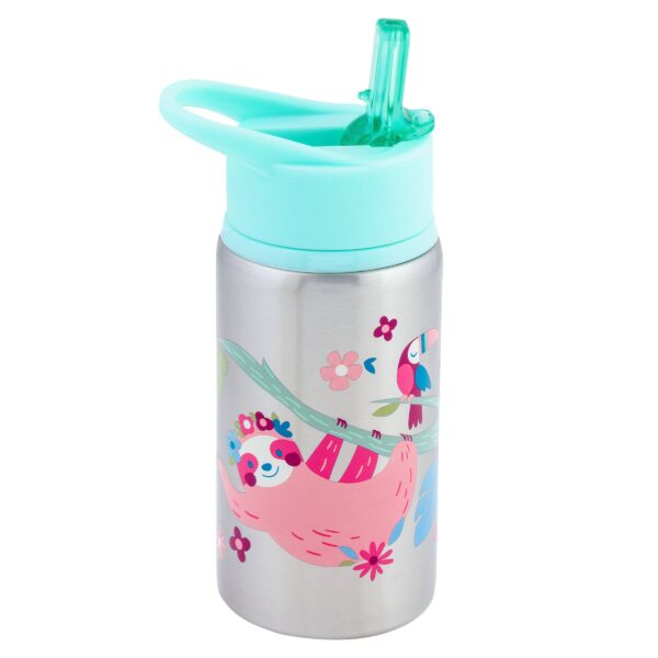 stephen joseph gifts stainless steel water bottles Colorful kids water bottle with animal illustrations