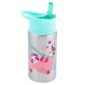 Colorful kids water bottle with animal illustrations
