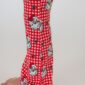 Red checkered pants with Santa Claus design