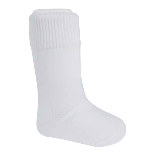 White cotton sock for babies